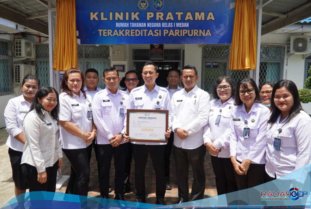 Sah Klinik Pratama Rutan Kelas I Medan Terima Akreditasi Paripurna